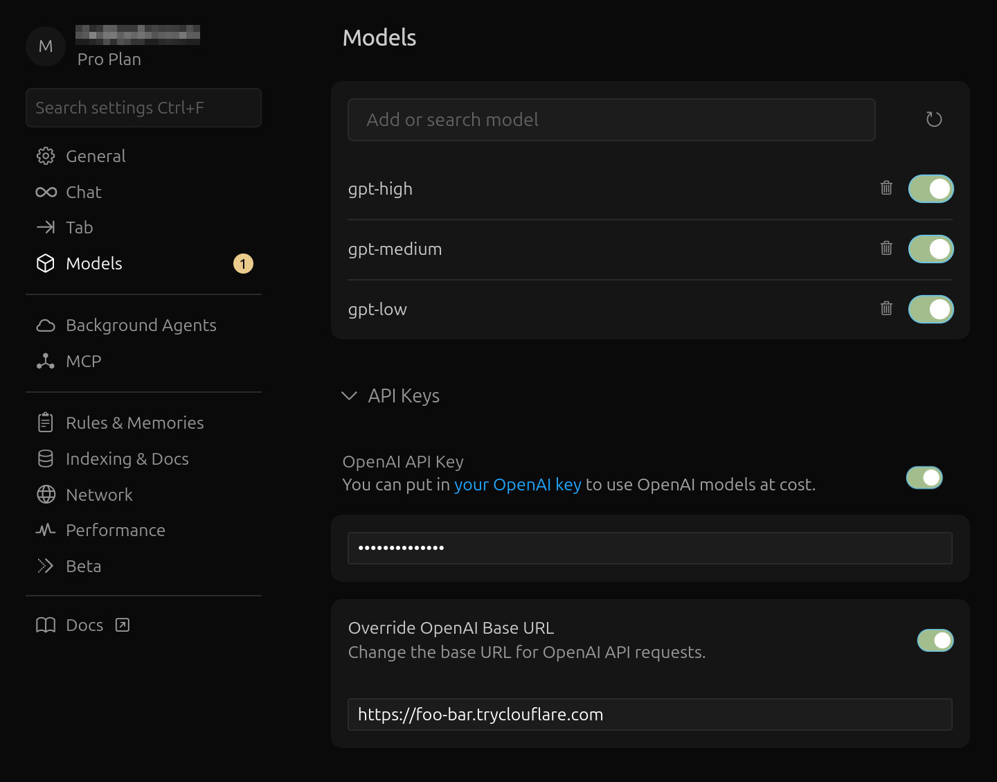 How to use Azure API key in Cursor for GPT-5